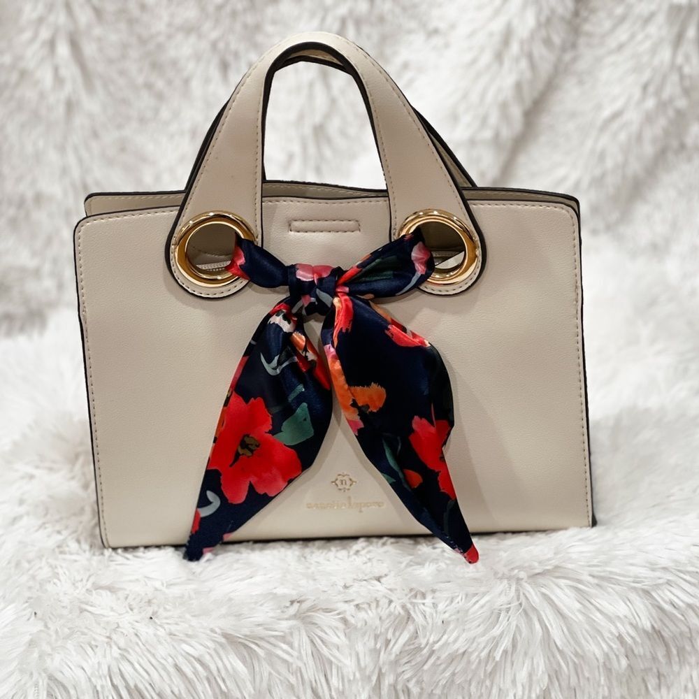 Nanette Lepore Regina Crossbody Satchel 2 way Vegan Leather purse handbag